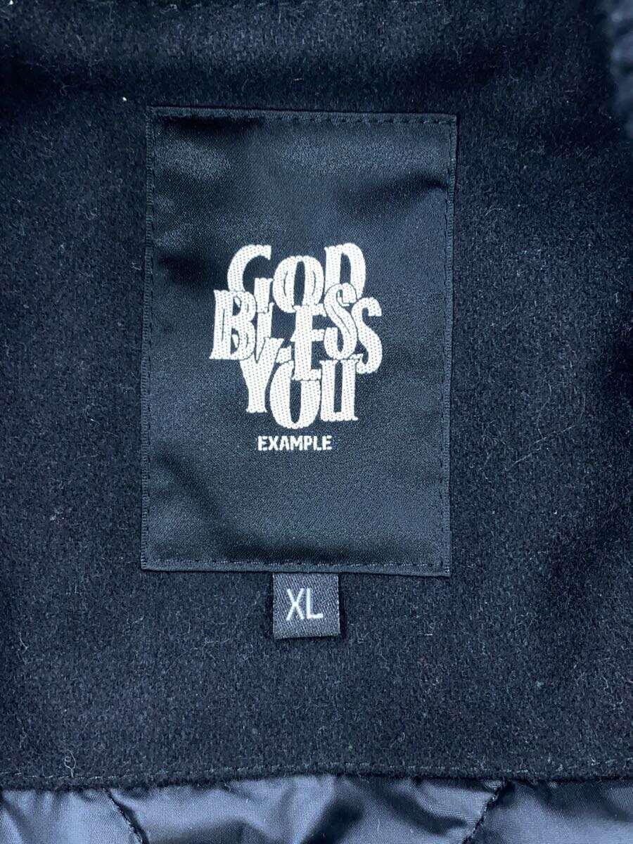 GOD BLESS YOU◆スタジャン/XL/ポリエステル/ブラック_画像3
