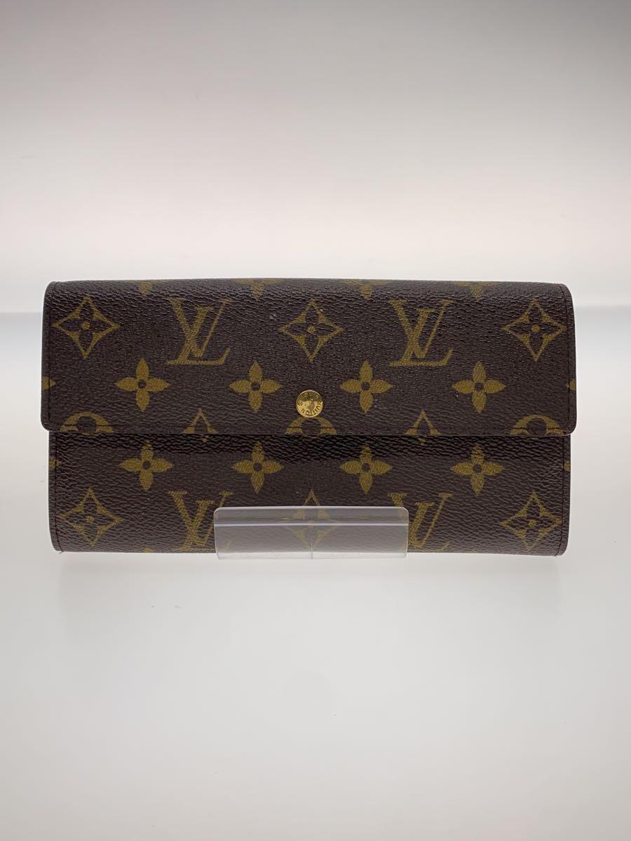 LOUIS VUITTON◆ポシェット・ポルト・モネ・カルト・クレディ_ダミエ・エベヌ_BRW/PVC/BRW/レディース_画像1