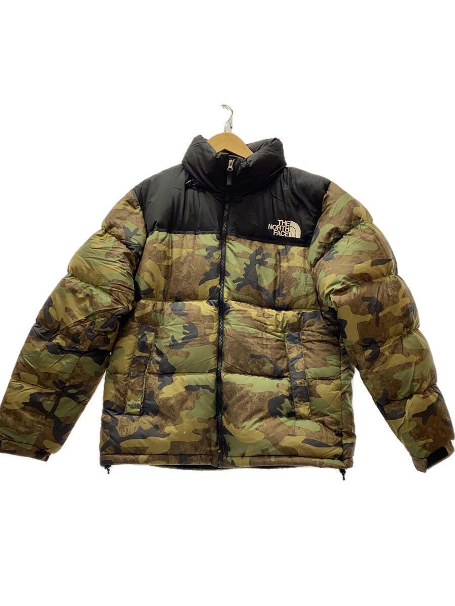 THE NORTH FACE◆ジャケット/XL/ナイロン/KHK/総柄/ND92336_画像1