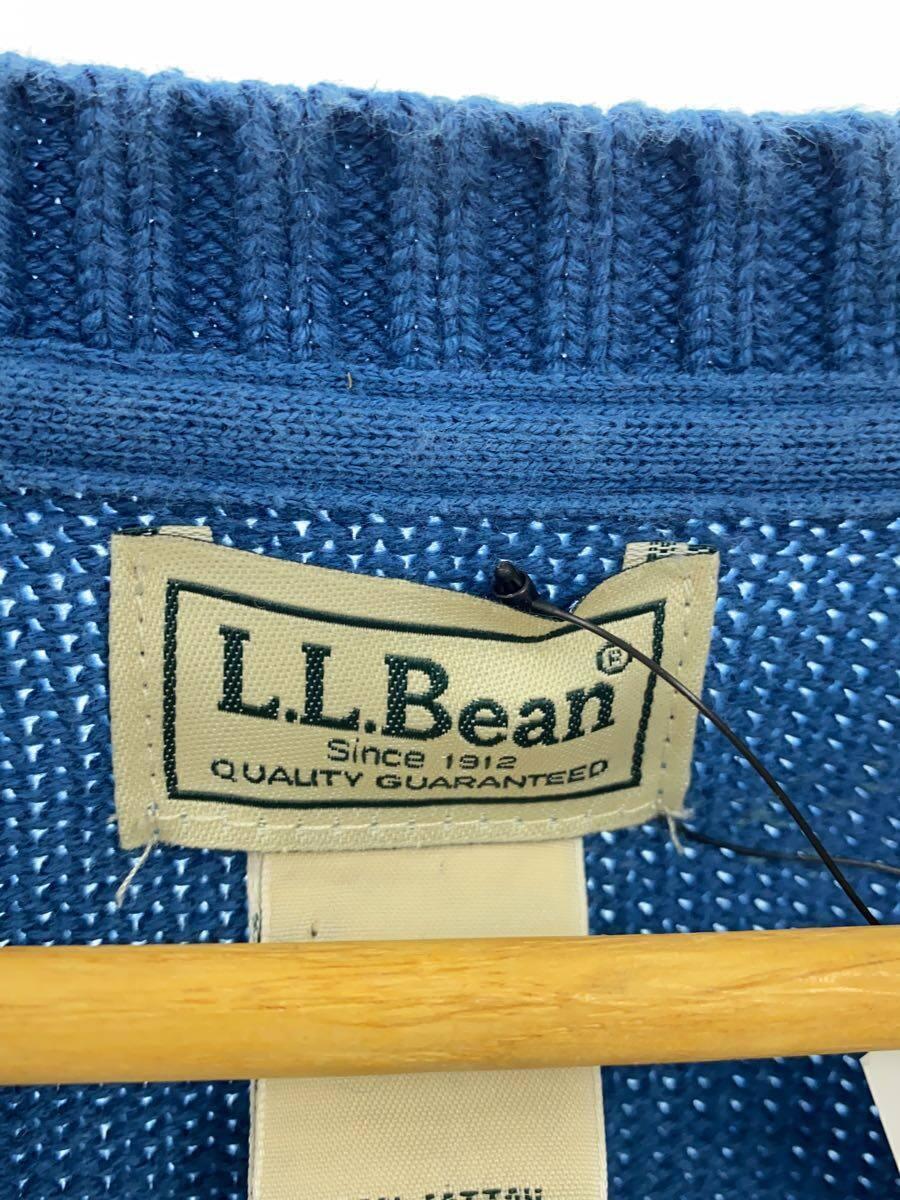 L.L.Bean◆セーター(薄手)/M/コットン/BLU_画像3