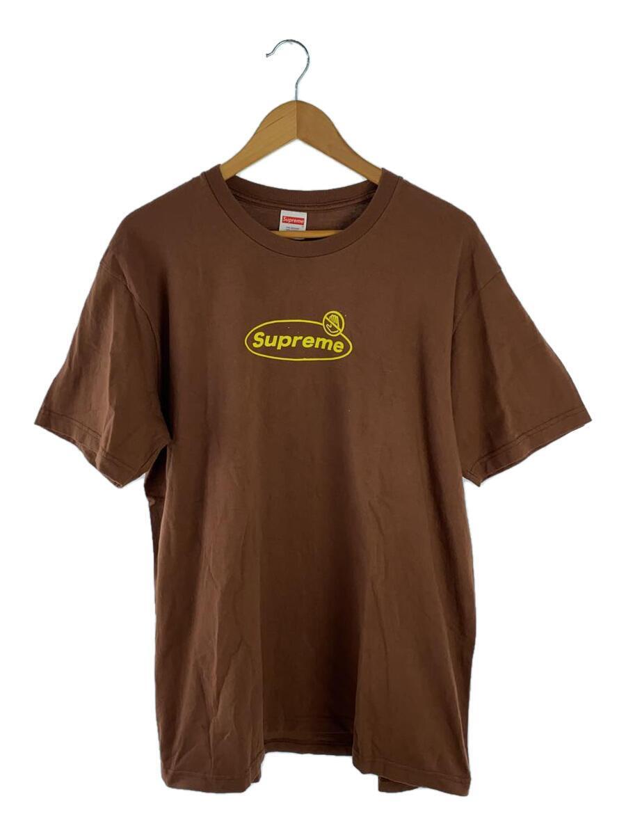 Supreme◆22aw/Warning Tee/Tシャツ/L/コットン/ブラウン/茶色