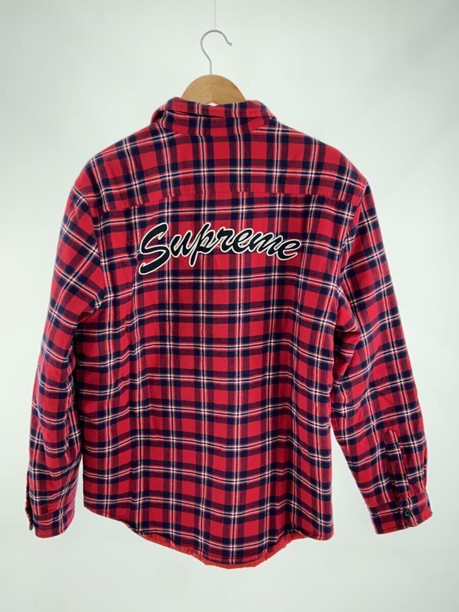 Supreme◆ネルシャツ/L/-/RED/チェック_画像2