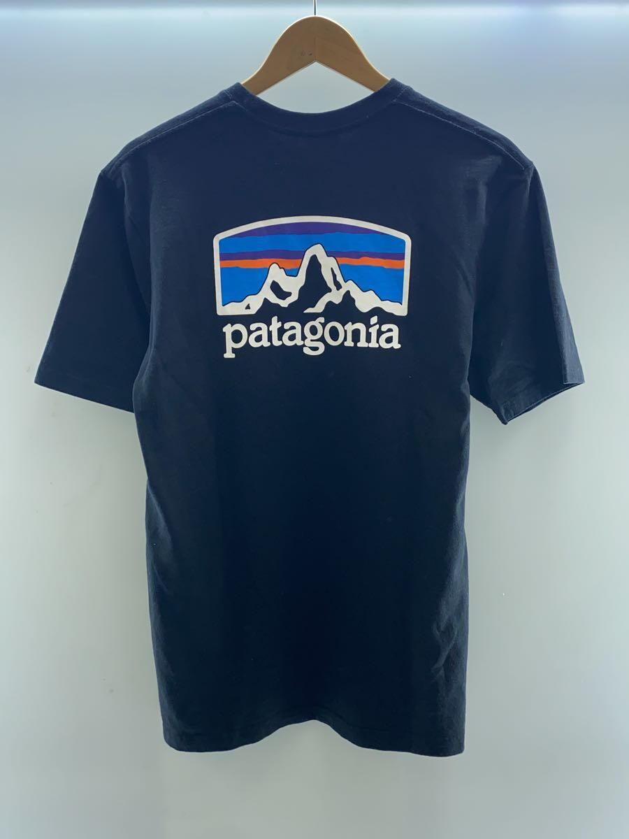 patagonia◆ロゴプリント/Tシャツ/S/コットン/BLK/STY00000_画像2