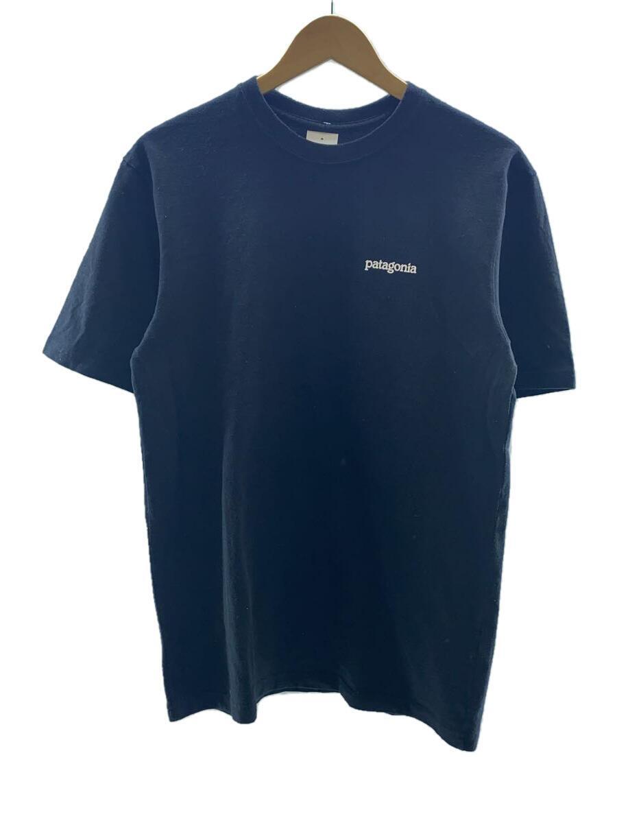 patagonia◆ロゴプリント/Tシャツ/S/コットン/BLK/STY00000_画像1