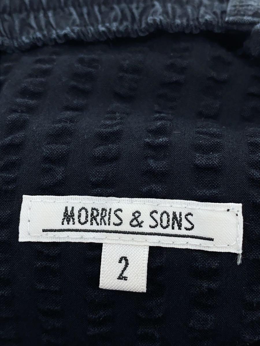Morris & Sons◆ボトム/2/コットン/BLK_画像4