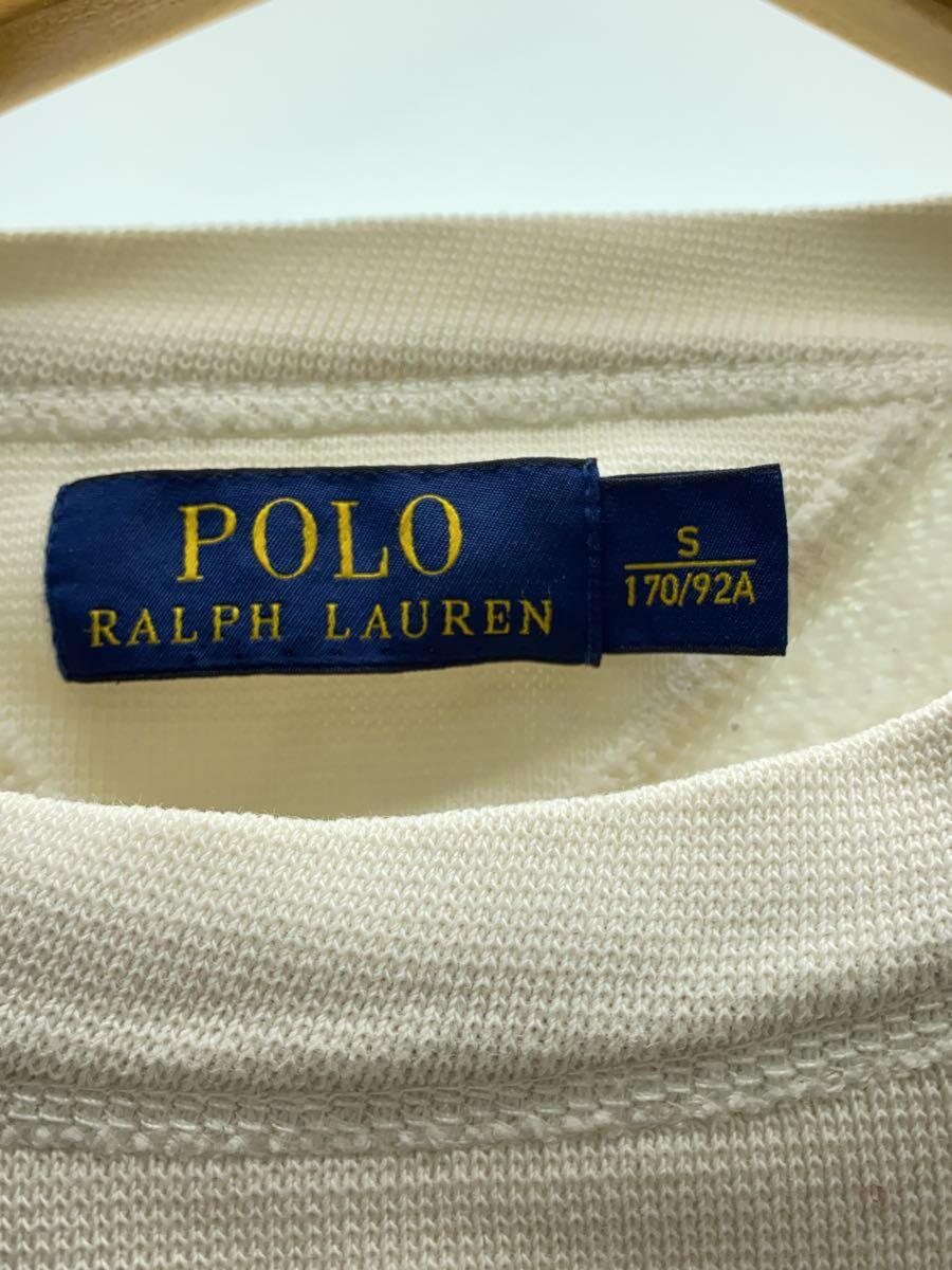 POLO RALPH LAUREN◆スウェット/S/コットン/WHT_画像4