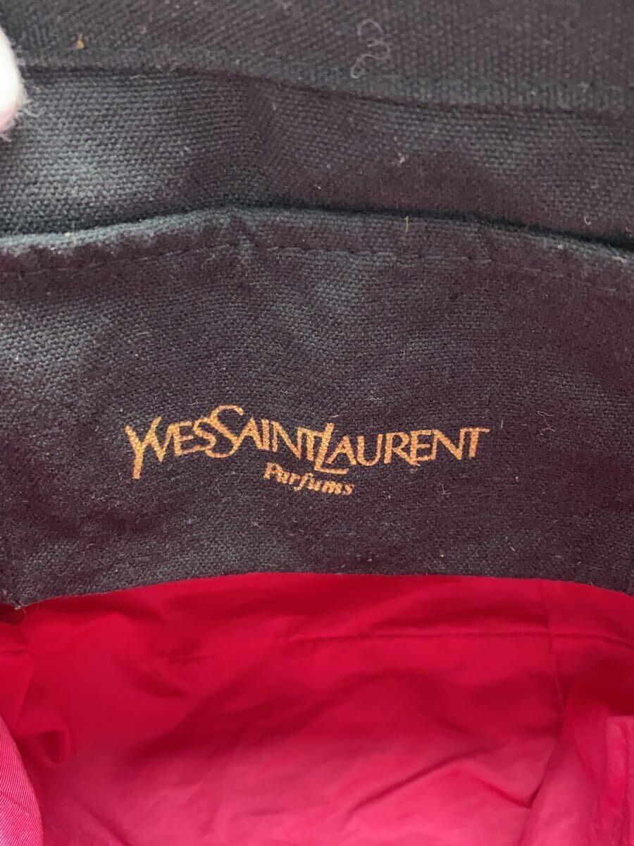 YVES SAINT LAURENT◆トートバッグ/キャンバス/BLK_画像5