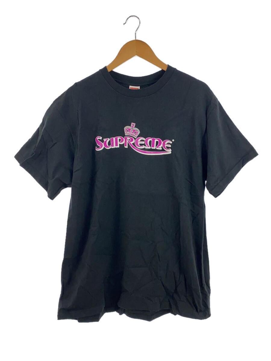 Supreme◆Crown Tee/Tシャツ/XL/コットン/BLK