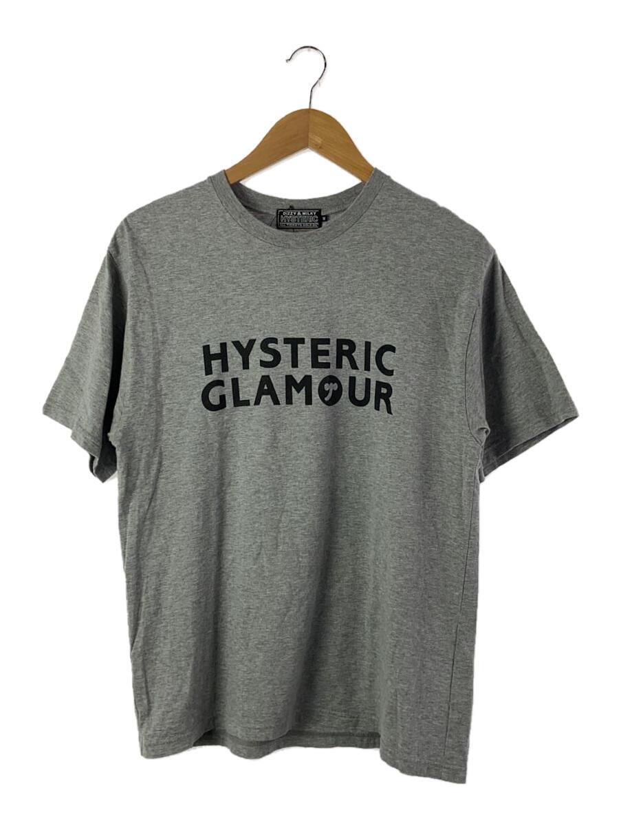 HYSTERIC GLAMOUR◆Tシャツ/M/コットン/GRY/02223CT12