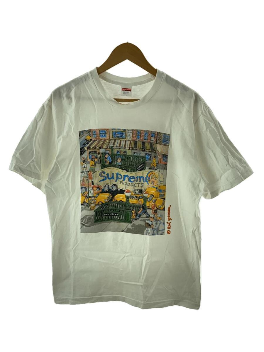 Supreme◆Tシャツ/L/コットン/ホワイト/Manhattan Tee/22SS_画像1