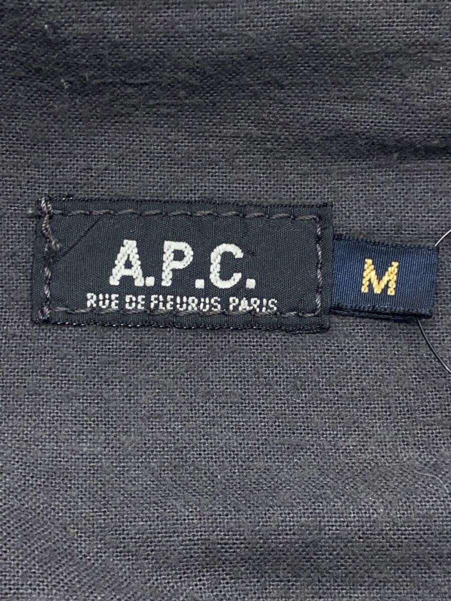 A.P.C.◆インターナショナル型/オイルドジャケット/M/コットン/BLK_画像3