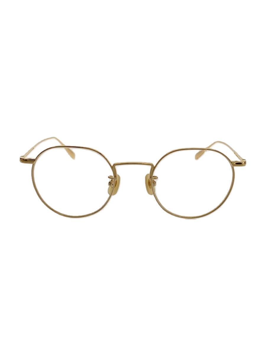  money glasses * glasses / oval / titanium /GLD/CLR/ men's 