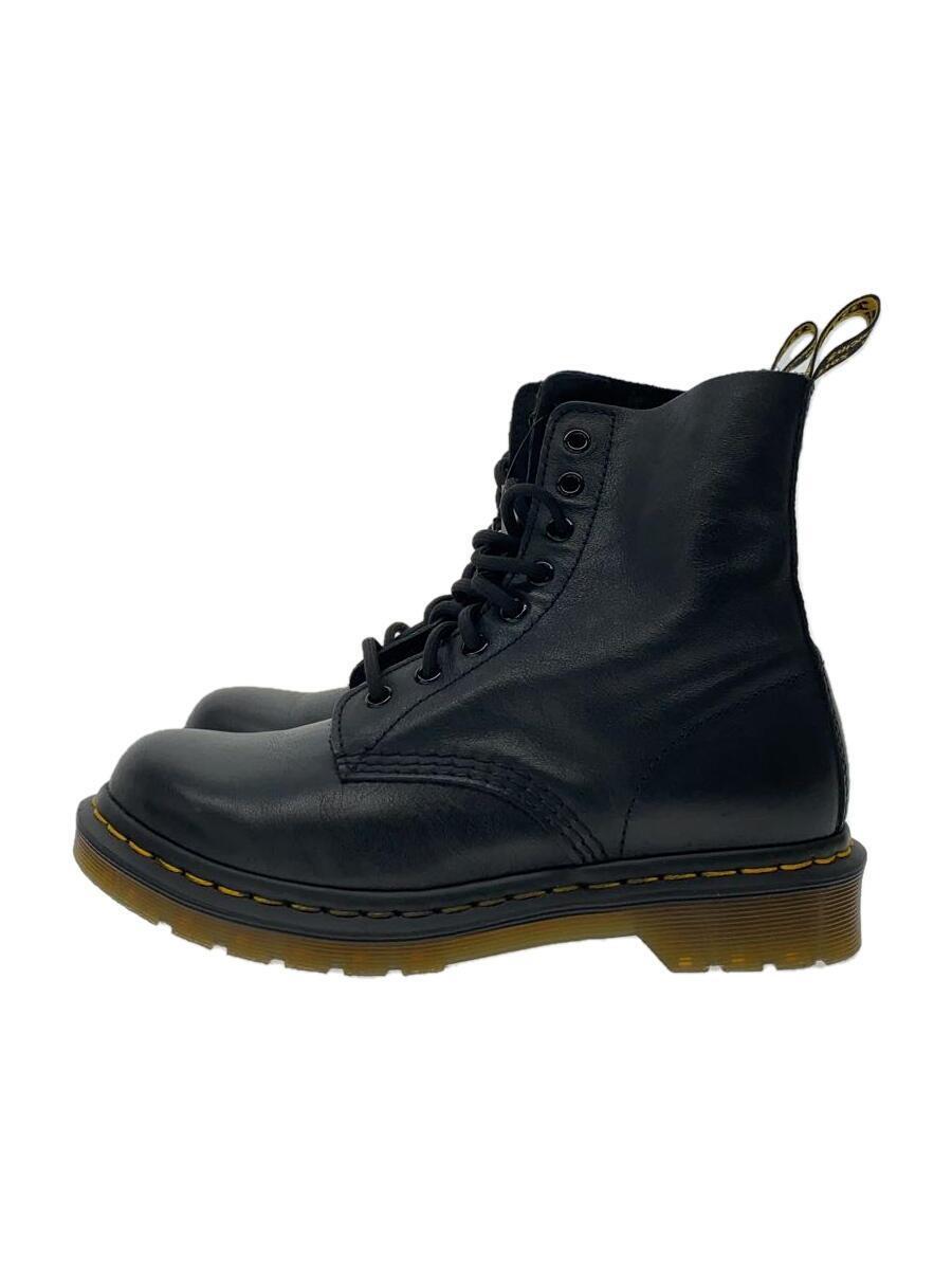 Dr.Martens◆PASCAL 8EYE BOOT/レースアップブーツ/UK5/BLK/レザー