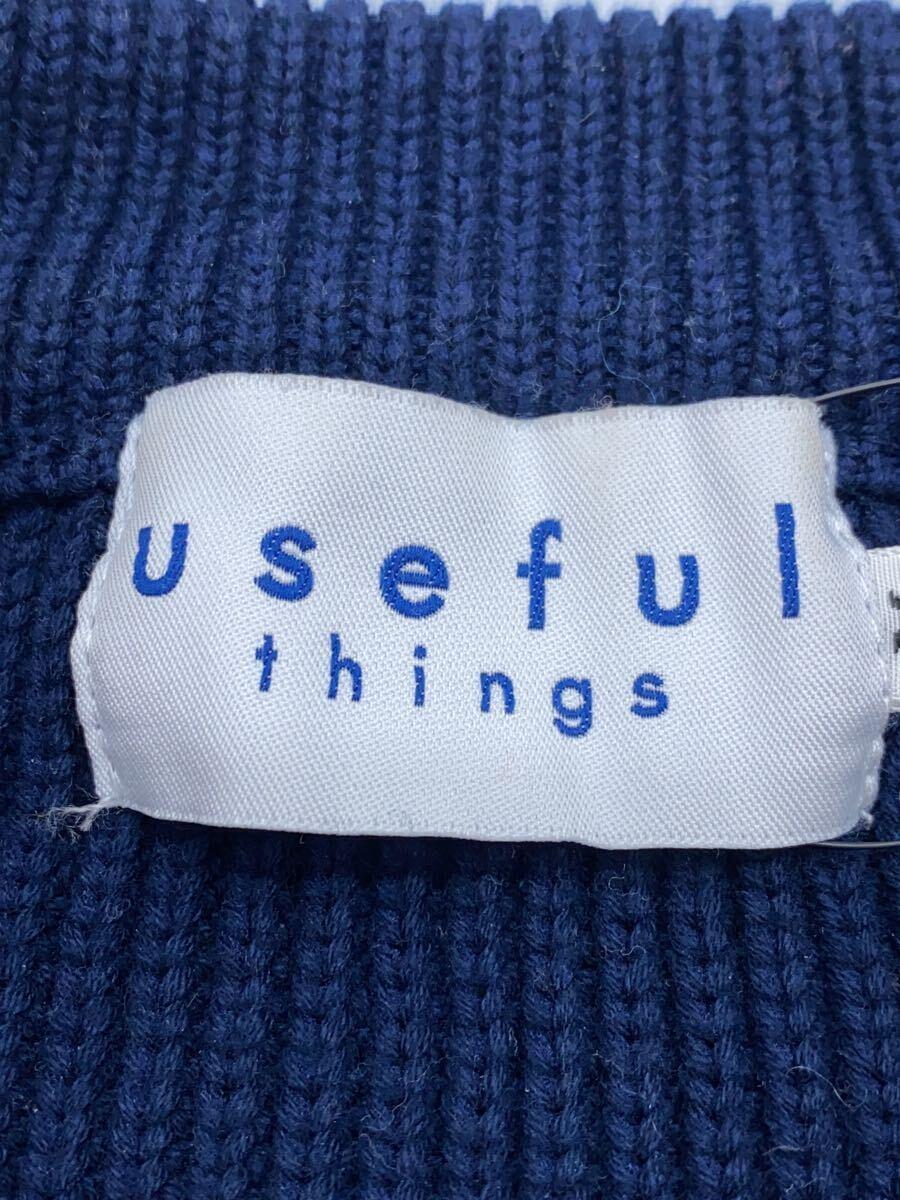 useful things/セーター(厚手)/M/コットン/NVY/無地_画像3