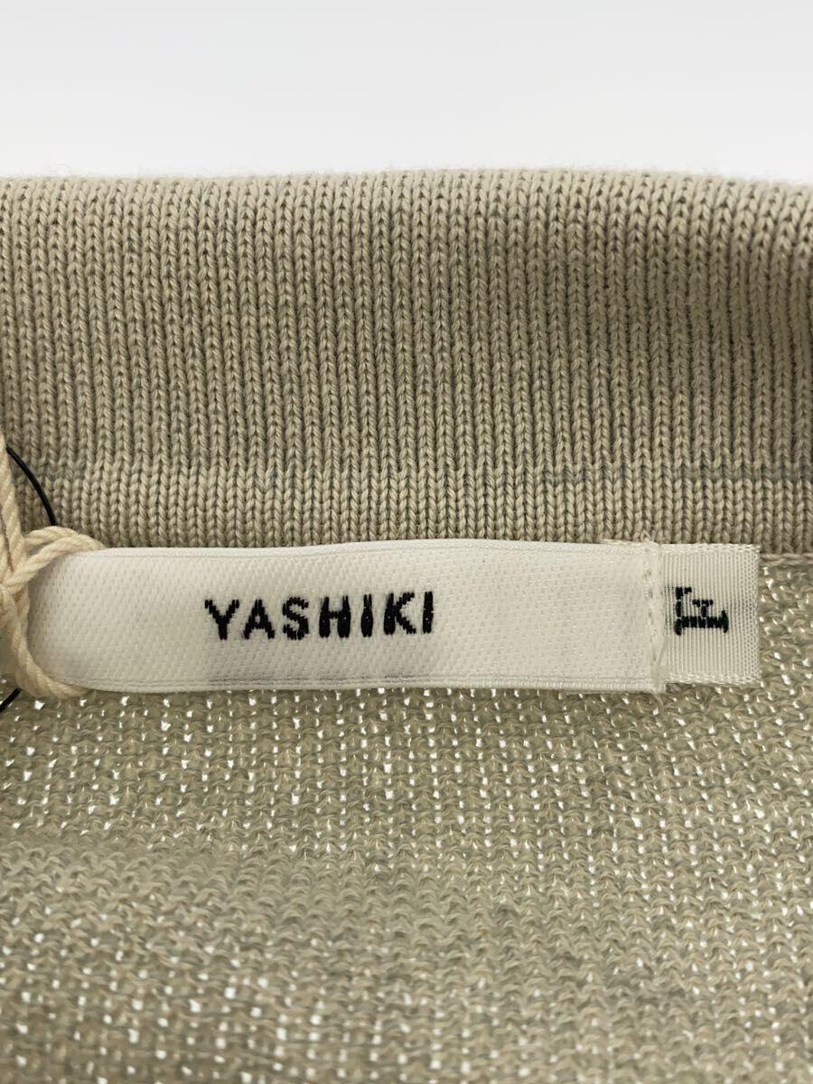 YASHIKI◆23SS/Tsubomi Knit Polo/ポロシャツ/コットン/YSK-23SS-KN11_画像3