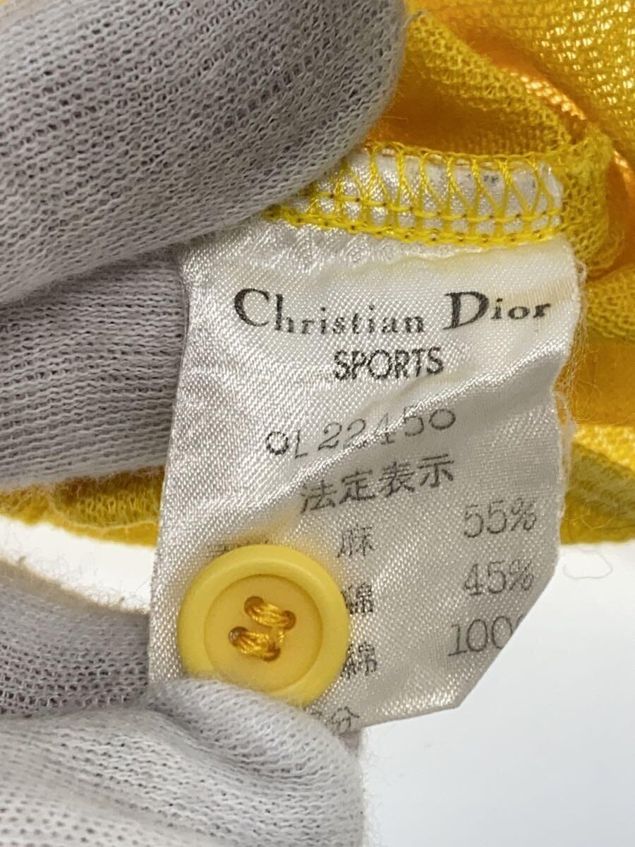 Christian Dior SPORTS◆ポロシャツ/-/リネン/YLW_画像4