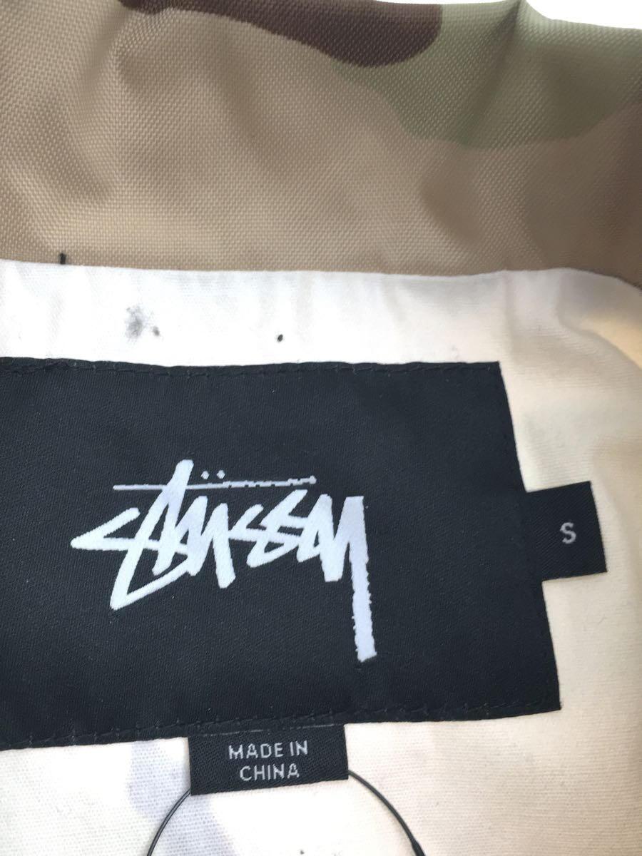 STUSSY◆コーチジャケット/S/ナイロン/KHK/カモフラ_画像3