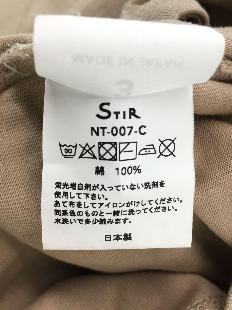 STIR/Tシャツ/3/コットン/BEG/無地/NT-007-C_画像5