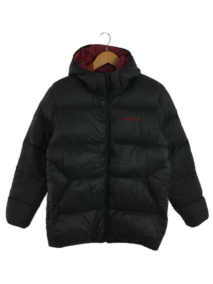 Marmot◆RESTAR DOWN PARKA/ダウンジャケット/L/ナイロン/BLK/無地/MJD-F7000_画像1