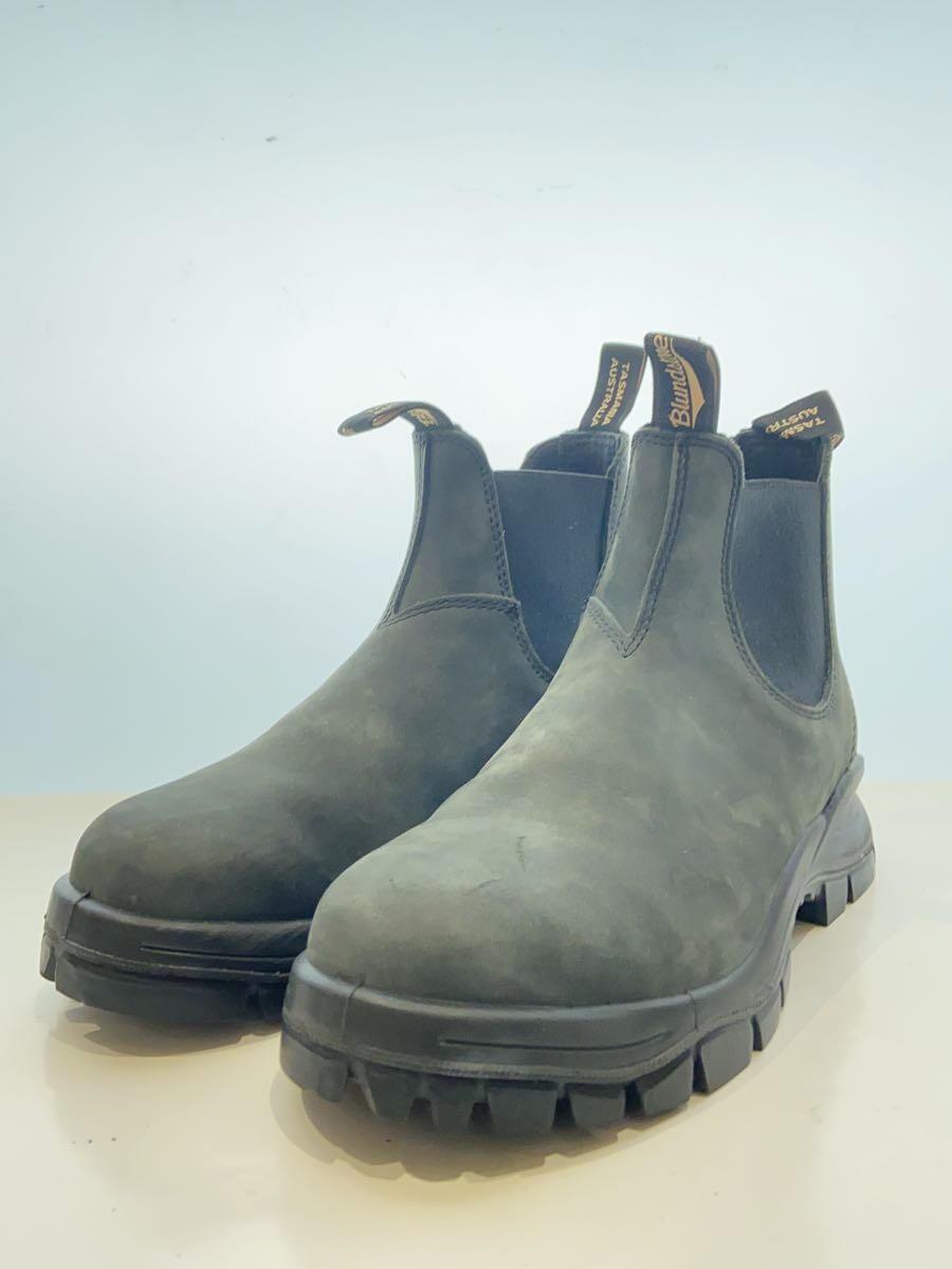 Blundstone◆サイドゴアブーツ/UK7/GRY/スウェード/001378_画像2