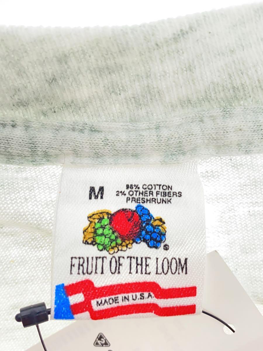 FRUIT OF THE LOOM◆Tシャツ/M/コットン/GRY/プリント_画像3