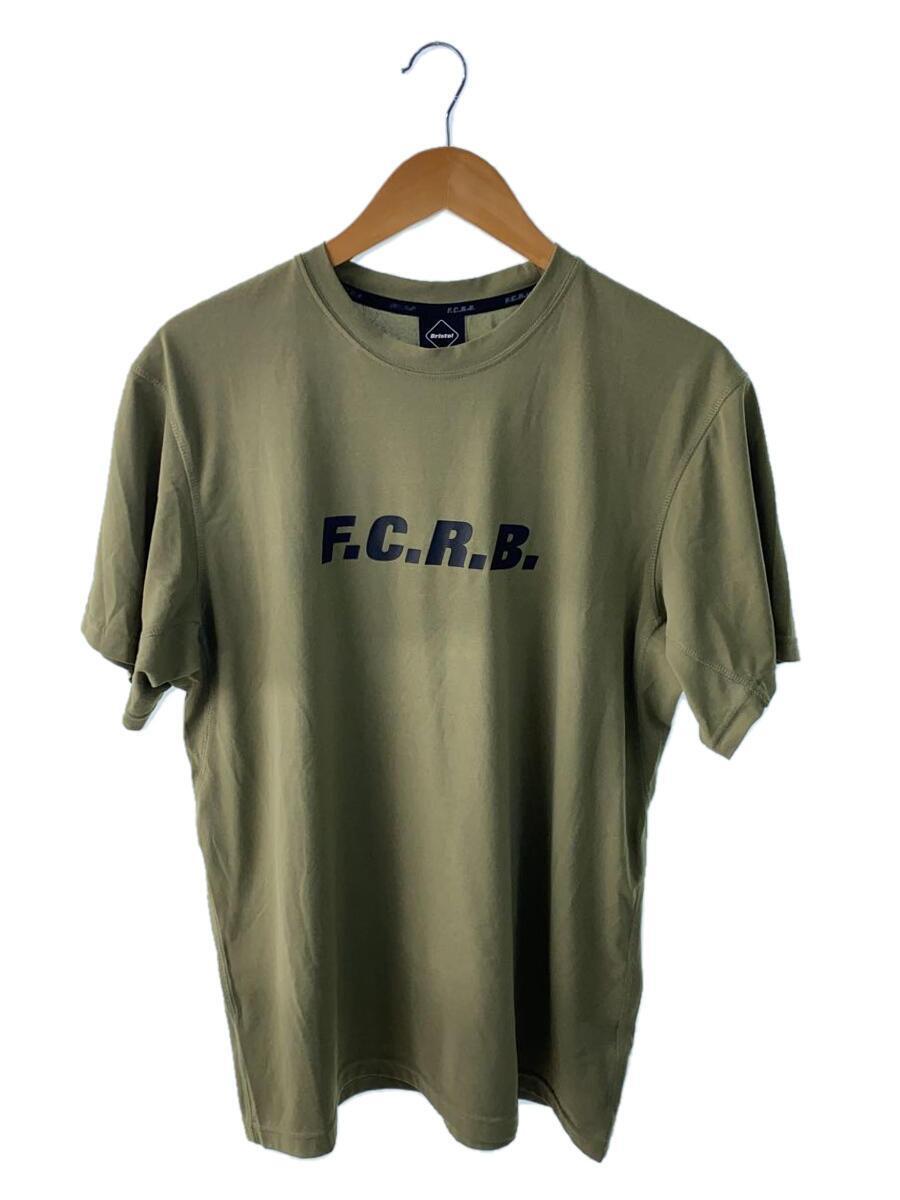 F.C.R.B.(F.C.Real Bristol)◆POLARTEC POWER DRY AUTHENTIC LOGO TEE//ポリエステル/カーキ/プリント