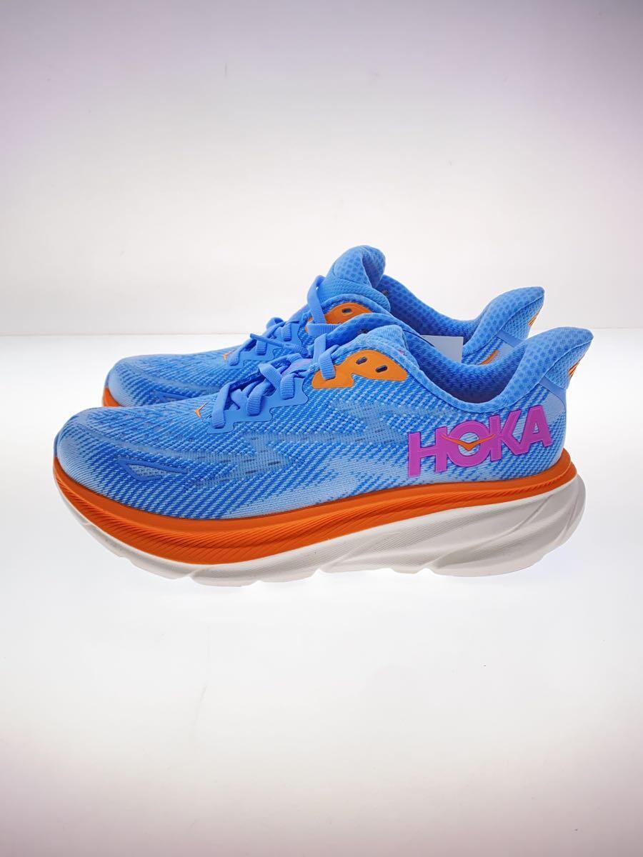 HOKA ONE ONE◆CLIFTON 9 WIDE/ローカットスニーカー/22.5cm/BLU/1132211_画像1