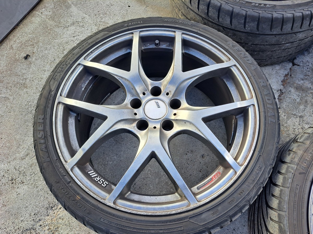 中古 SSR GTV03 19インチ 8.5J +25 9.5J+20 PCD114.3 5穴 ホイール4本セット　_画像6