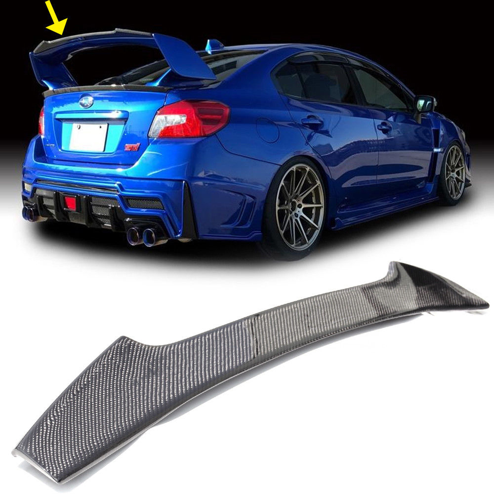 スバル WRX VA STIタイプウィングスポイラー用トップスポイラーカーボン品 2015-2018_画像3