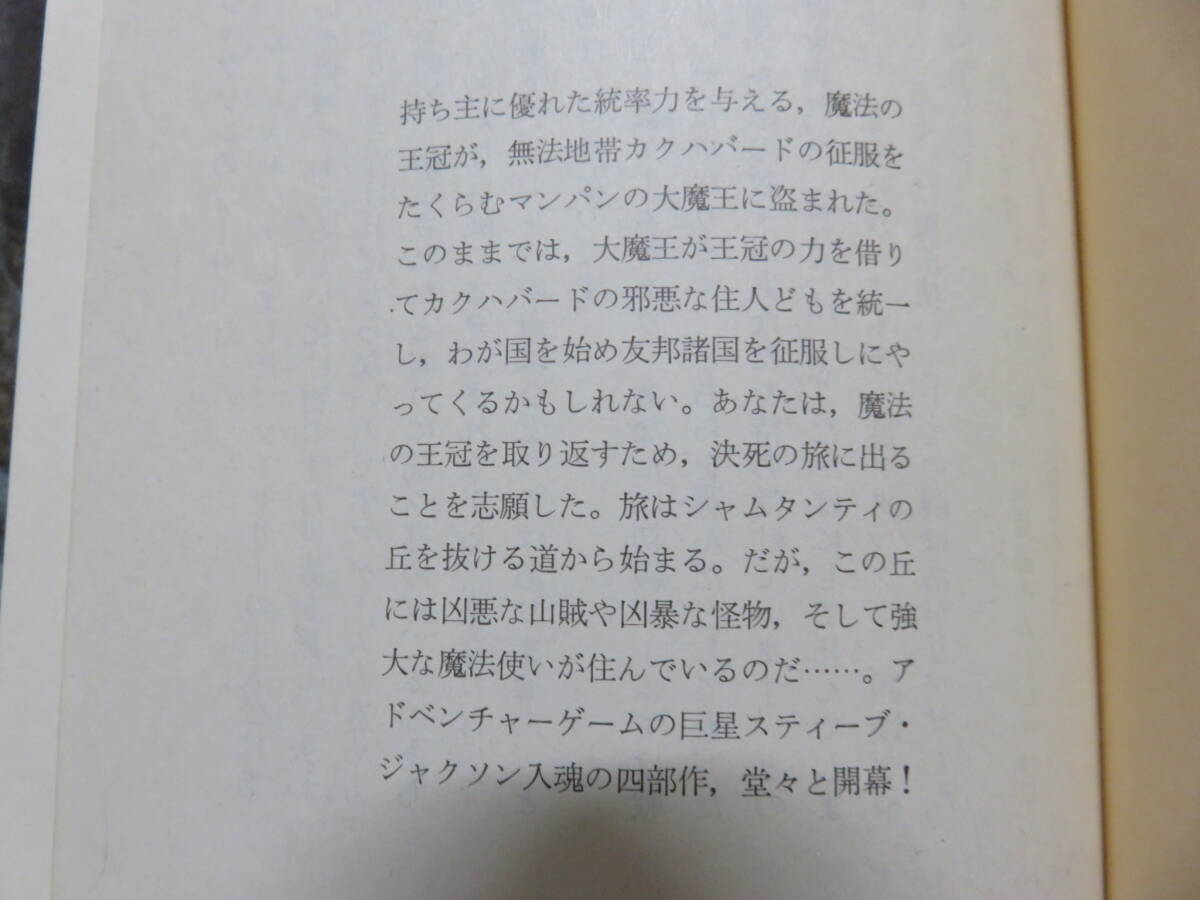 1980年代に流行りました！創元推理文庫　スティーブ・ジャクソン 「ソーサリー」「ドルアーガの塔」などゲームブック 全10冊_画像3