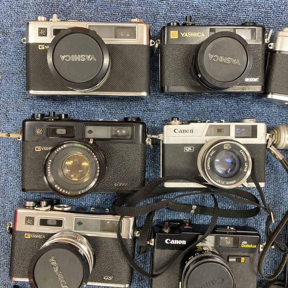 計:30個　レンジファインダーカメラ　まとめ売り　Canon Olympus Konica Minolta YASHICA まとめ　ビンテージ　金属カメラ A011_画像2