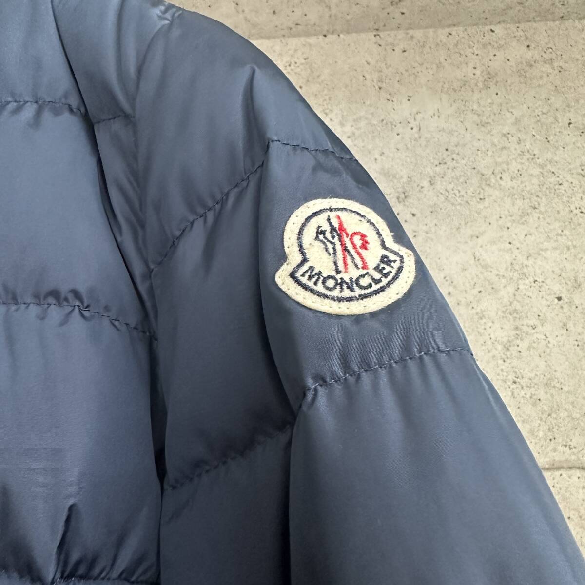 【即決/即納】MONCLER モンクレール SERICA セリカ ダウンジャケット ネイビー レディース サイズ00 濃紺 肩ワッペン 国内正規品_画像3