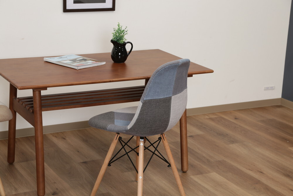[ бесплатная доставка ] Eames лоскутное шитье ракушка стул ткань стул стул серый не 2 торговля 