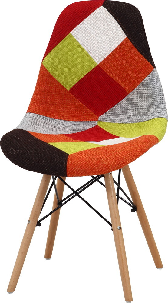 [ бесплатная доставка ] Eames лоскутное шитье ракушка стул ткань стул стул красный не 2 торговля 