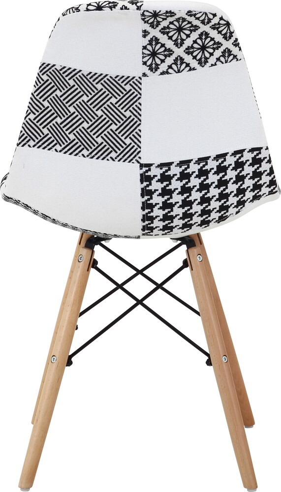 [ бесплатная доставка ] Eames лоскутное шитье ракушка стул ткань стул стул черный белый не 2 торговля 