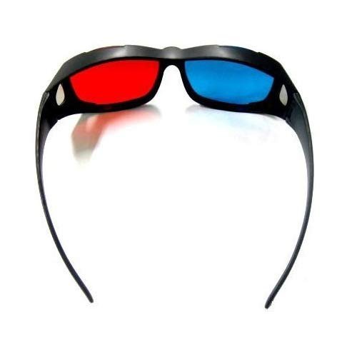【vaps_6】3Dメガネ 赤青 立体 サングラス 眼鏡の上から かけられる アナグリフ めがね 送込_画像1