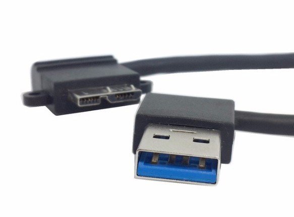 【vaps_2】USB3.0(A)オス 左向き - USB3.0 microB オス 変換ケーブル 《27cm》 データ&充電ケーブル VAPS-USBL 送込_画像2