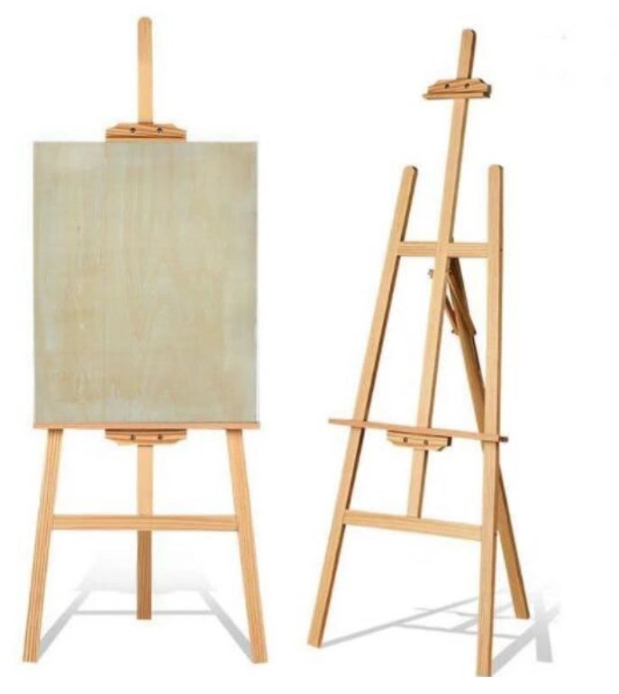 【vaps_5】木製 イーゼル 145cm 絵画スタンド 高さ調節 角度自由 看板立て 油絵 画材 スケッチ 送込_画像1