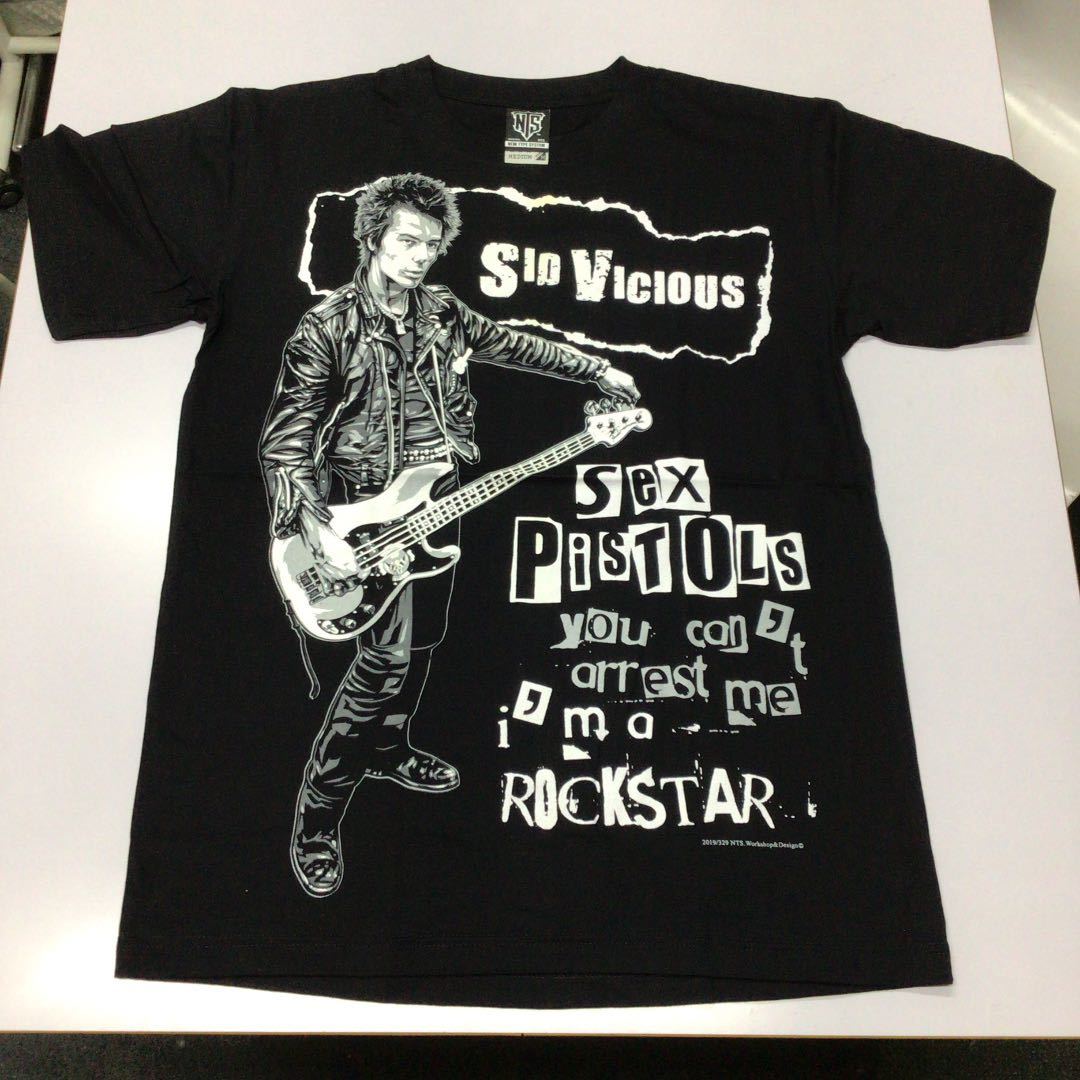 SR13A2. バンドTシャツ Mサイズ　Sid Vicious ① シドヴィシャス　Sex Pistols セックスピストルズ_画像1
