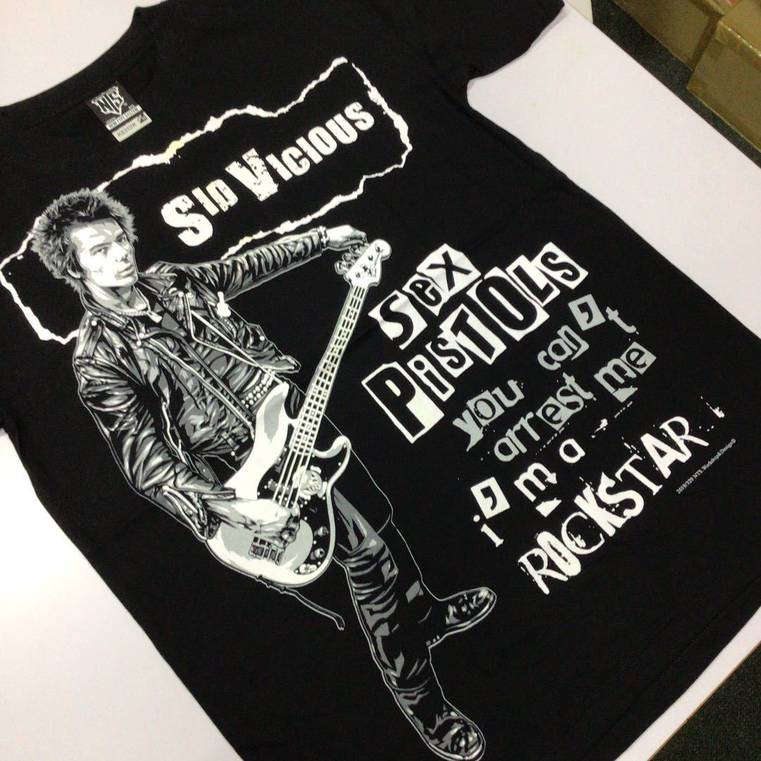 SR13A2. バンドTシャツ Mサイズ　Sid Vicious ① シドヴィシャス　Sex Pistols セックスピストルズ_画像3
