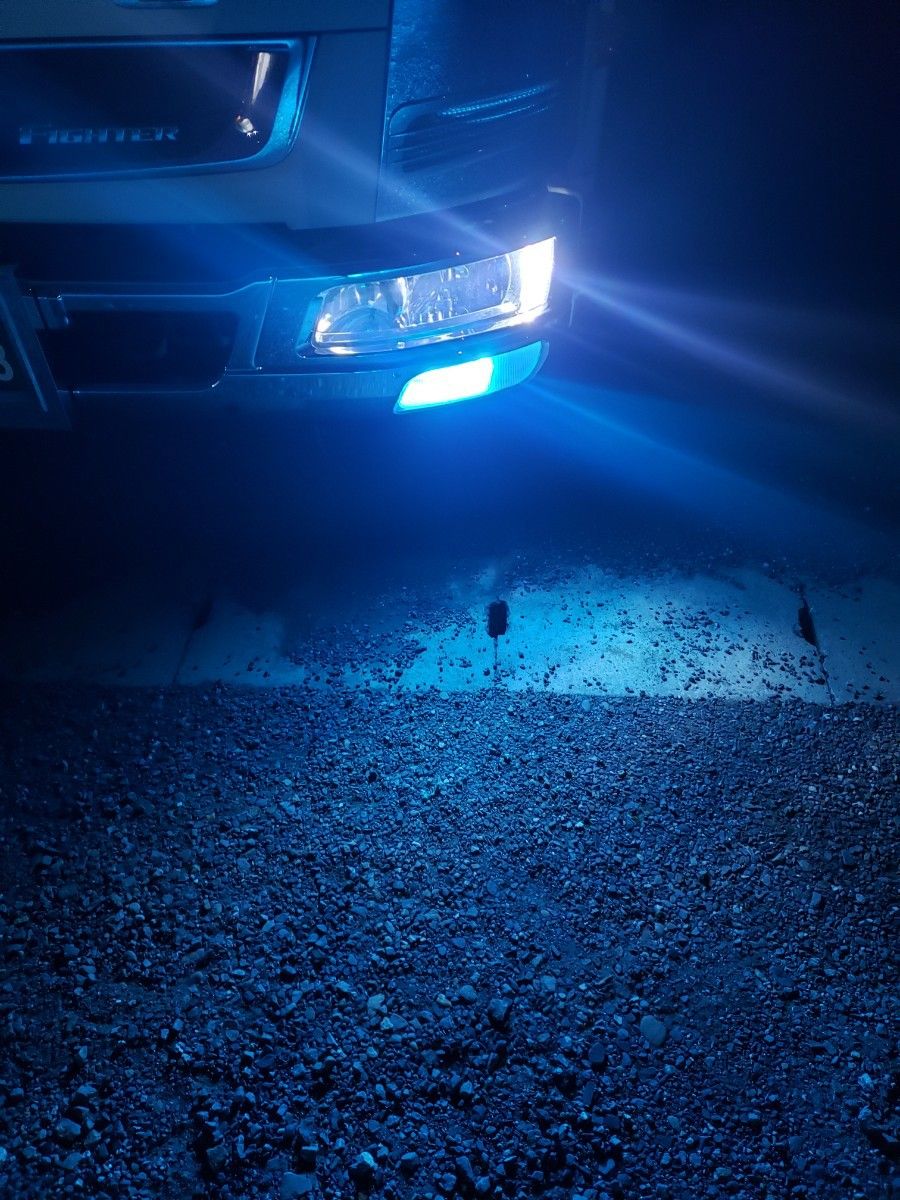 H3 LED フォグランプ 12V 24V 兼用 普通車 ～トラック (10V~60V) フォグ ライト バルブ アイスブルー 
