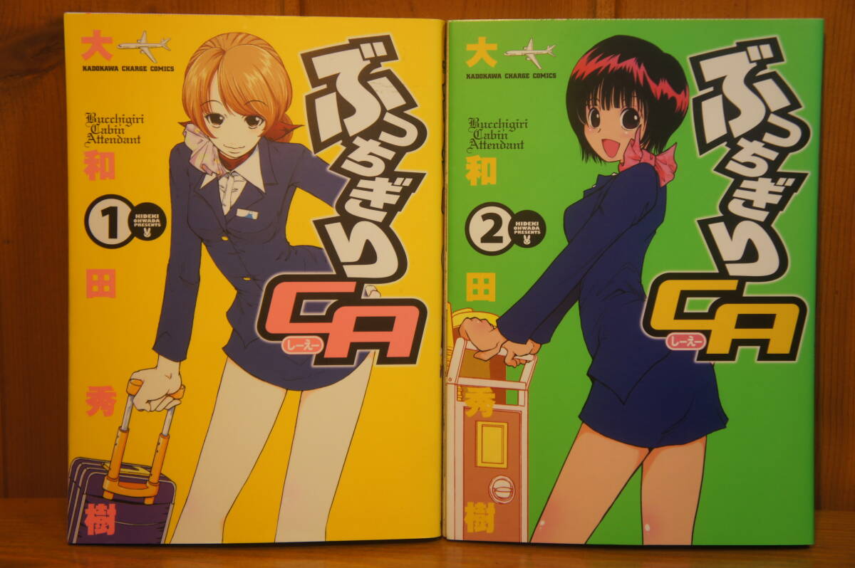 本 コミック ぶっちぎりCA (1)(2)(3)(5) 4巻欠 花園ひなこ 大和田秀樹 角川書店 客室乗務員 キャビンアテンダント_画像1