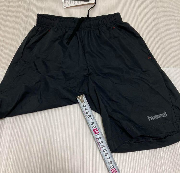 送料無料 新品 hummel ウーブンハーフパンツ プラクティスパンツ 140黒_画像4