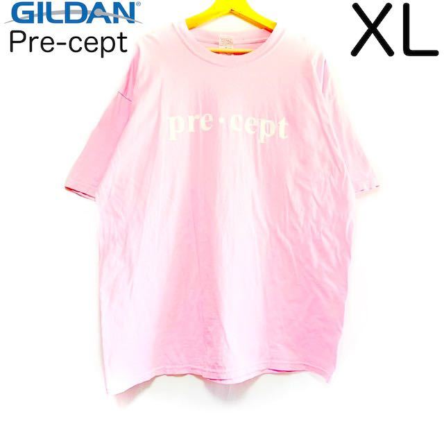 輸入古着 Gildan ギルダン オーバーサイズ Tシャツ 教訓 両面プリント Pre-cept_画像1