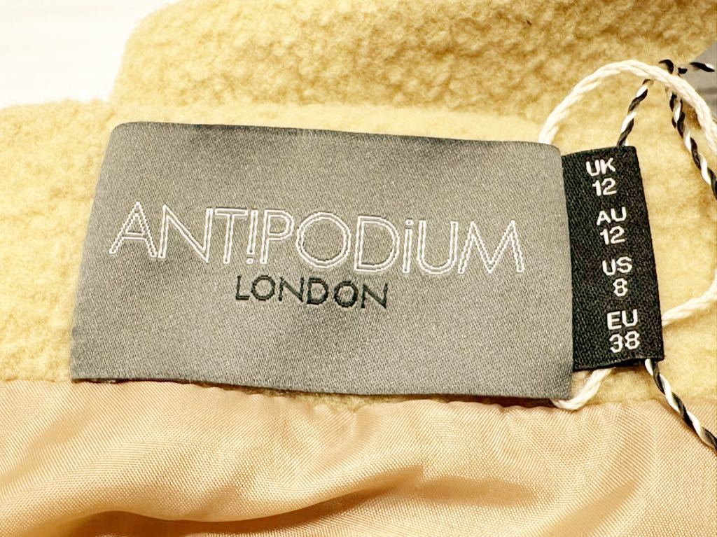 (送料無料)新品未使用品 LONDON ANTIPODIUM アンティポディウム ミニスカート ☆サイズ12(日本L、13号)実寸 W約74㎝、総丈 約43㎝_画像5