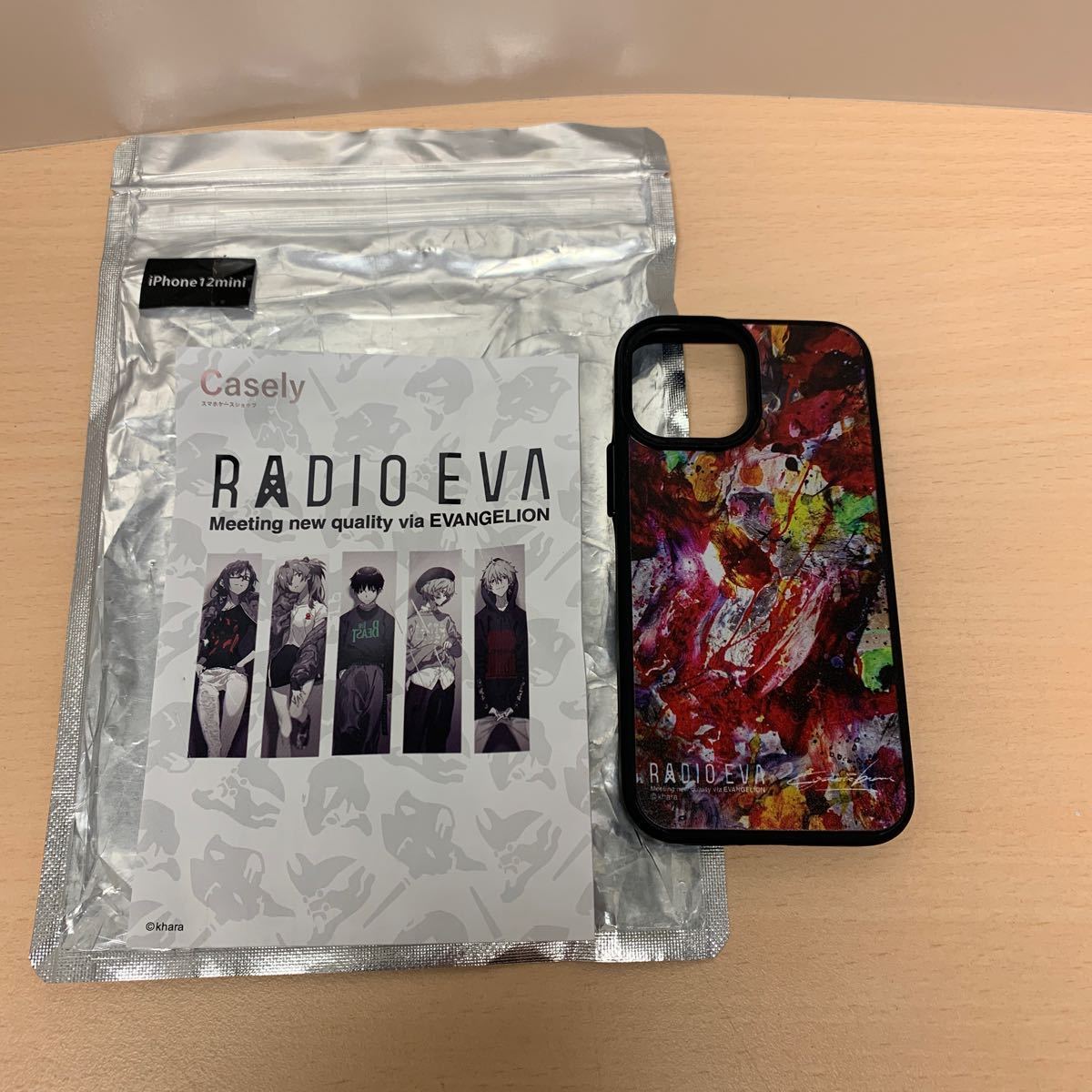 y021321m エヴァンゲリオン　iPhone 12 mini 【RED(EVA-02)】RADIOEVA Painting MOBILE CASE ラヂオエヴァ EVA エヴァ EVANGELION 