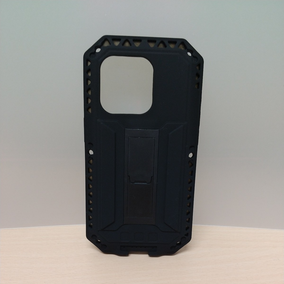 y021924fm 全面 強力保護 iPhone 15 Pro ケース スライド式 カメラカバー 耐衝撃 アルミニウム バンパー 防塵 スタンド機能 シルバー_画像8