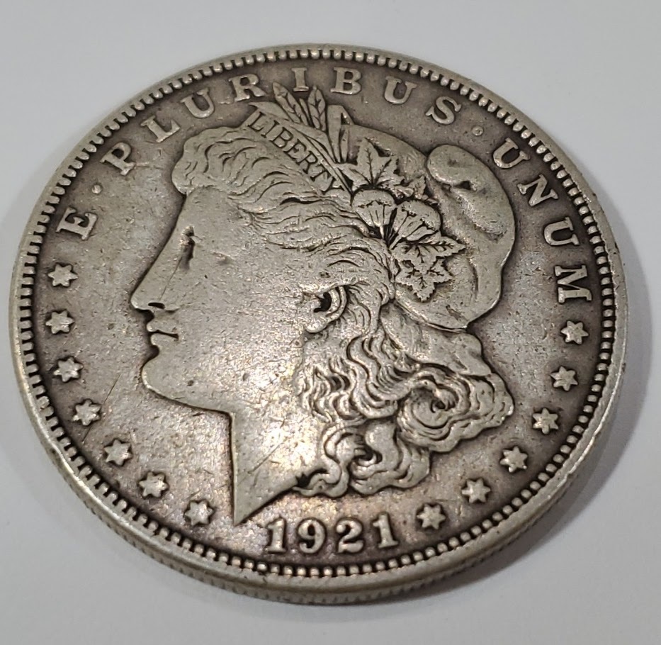 合計2枚　リバティーコイン 1921年 モルガンダラー 銀貨 アメリカ　 1ドル　銀貨_画像6