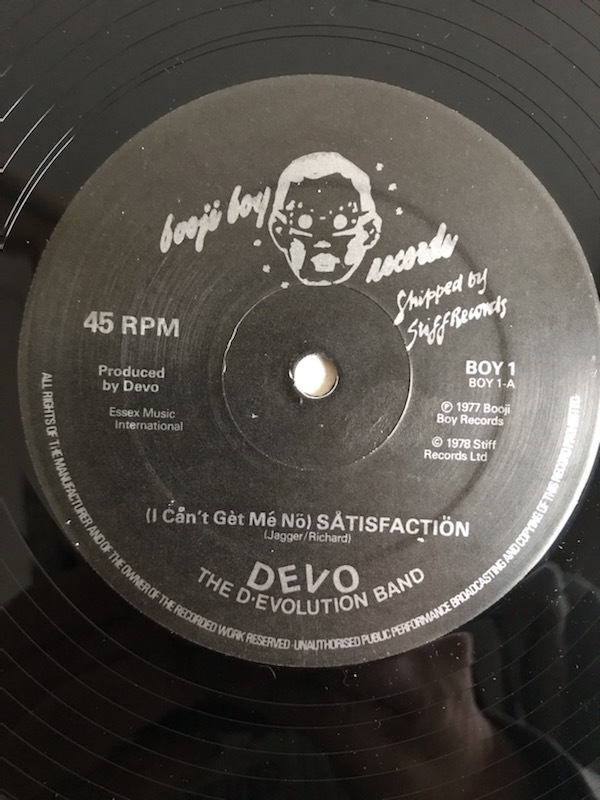 ■レアUKオリジ12■DEVO-ディーヴォ/(I CAN'T GET ME NO)SATISFACTION 1978年 英STIFF 音圧抜群 EX！の画像2