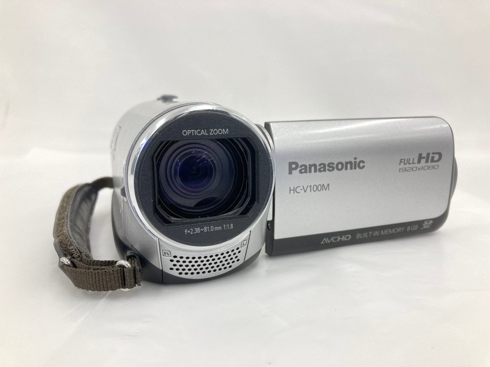 Panasonic パナソニック　デジタルハイビジョンビデオカメラ　HC-V100M　シルバー　取扱説明書付き　箱入り【CBAB3029】_画像2